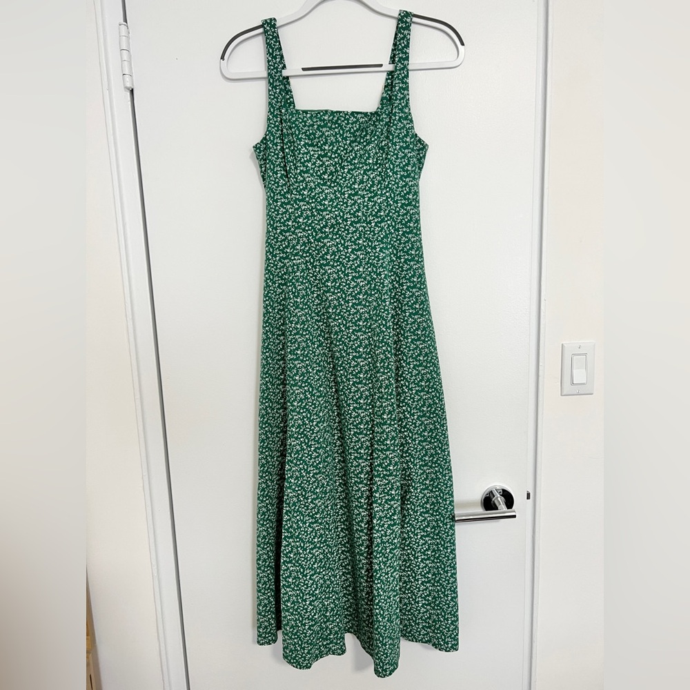 Abercrombie Fit & Flare Stretch Midi Dress